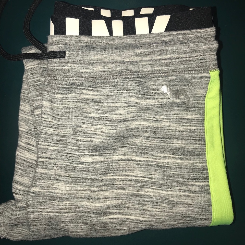 Pink Victoria Secret Green and Gray legging/jogger